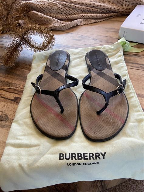 burberry love slides|Burberry women's thongs flip flops.